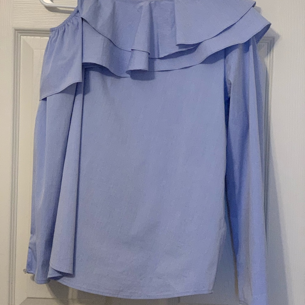 Off shoulder blouse.